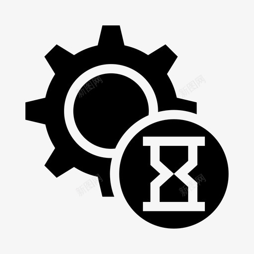 沙漏设置配置秒表图标svg_新图网 https://ixintu.com 沙漏设置 秒表 计时器 设置图标 配置