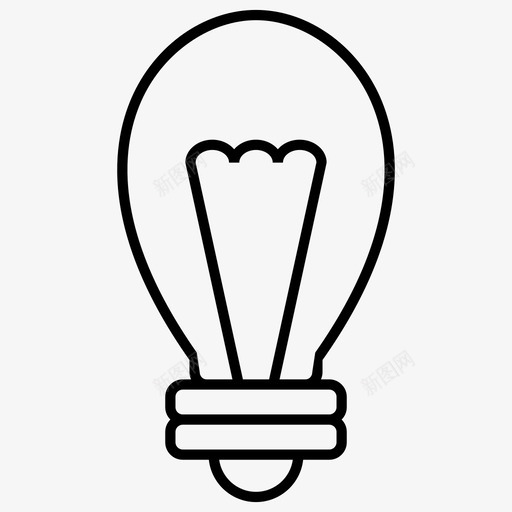灯泡创意创业图标svg_新图网 https://ixintu.com 企业管理敏锐 创业 创意 灯泡