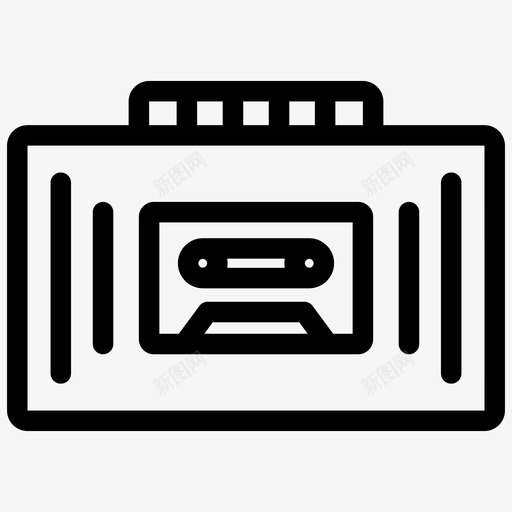 盒式磁带机磁带机通信和媒体图标svg_新图网 https://ixintu.com 盒式磁带机 磁带机 通信和媒体