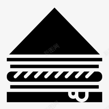 三明治面包午餐图标图标