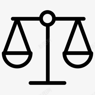 尺度平衡法官图标图标
