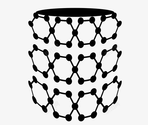 碳纳米管纳米技术图标svg_新图网 https://ixintu.com 碳纳米管 纳米技术