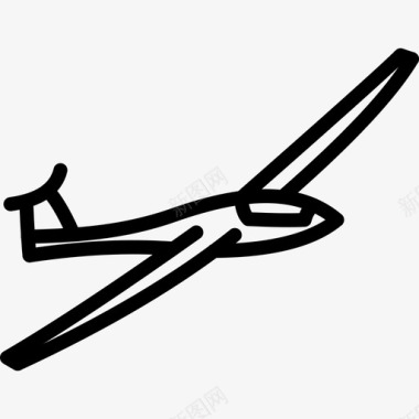 滑翔机飞机车辆图标图标