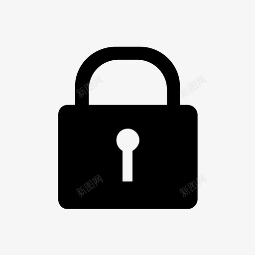 锁关钥匙图标svg_新图网 https://ixintu.com 关 安全 密码 钥匙 锁