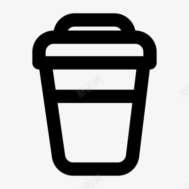 外卖咖啡杯子图标图标