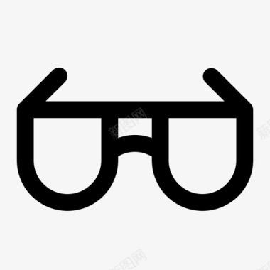 眼镜时髦太阳镜图标图标