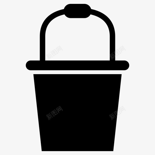 桶清洁容器图标svg_新图网 https://ixintu.com 容器 拖把 桶 水 清洁