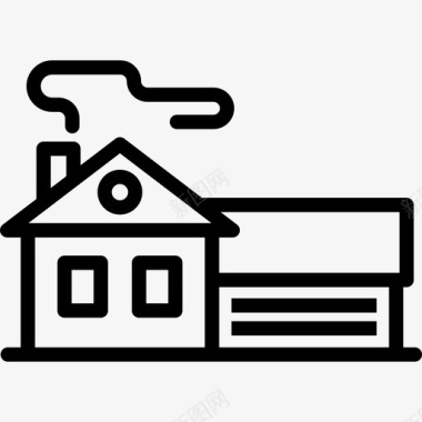 住宅市中心直系图标图标