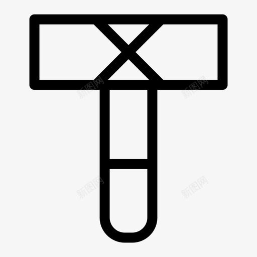 锤子建筑和工具家庭修理图标svg_新图网 https://ixintu.com 家庭修理 建筑和工具 改进 锤子