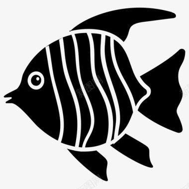 水族馆鱼水生鱼淡水鱼图标图标