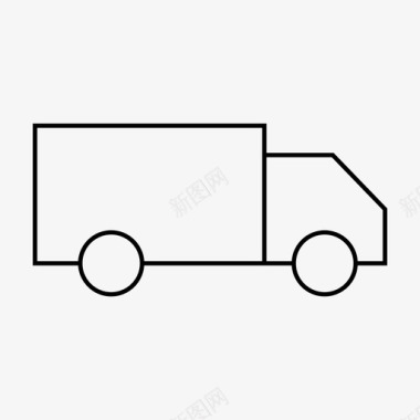 卡车送货自卸卡车图标图标