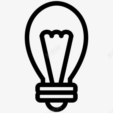 创意灯泡创业图标图标