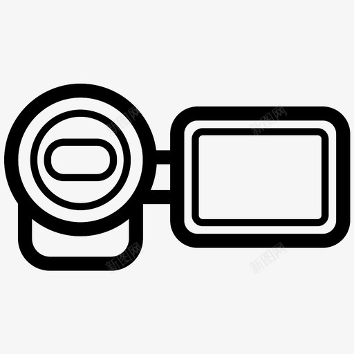 手持摄像头电子产品小工具图标svg_新图网 https://ixintu.com 小工具 手持摄像头 摄像机 电子产品
