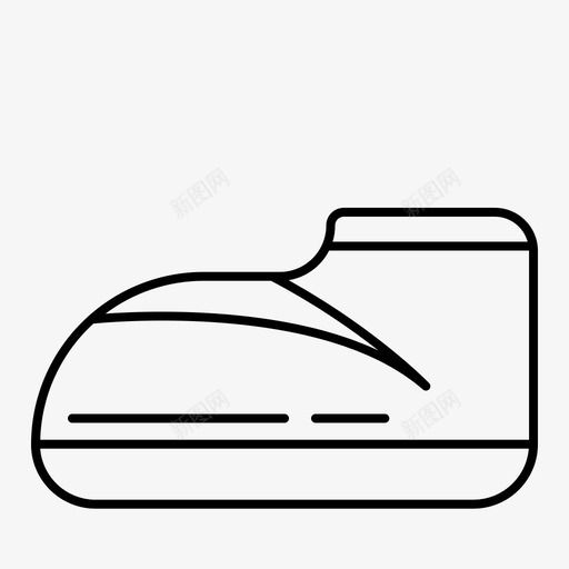 婴儿鞋婴儿工具轮廓图标svg_新图网 https://ixintu.com 婴儿工具轮廓 婴儿鞋