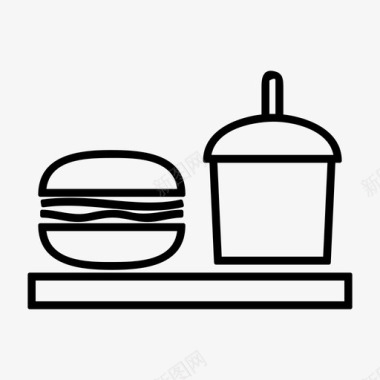 咖啡馆食物午餐图标图标