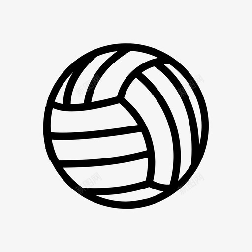 排球器材运动图标svg_新图网 https://ixintu.com 器材 排球 训练 运动