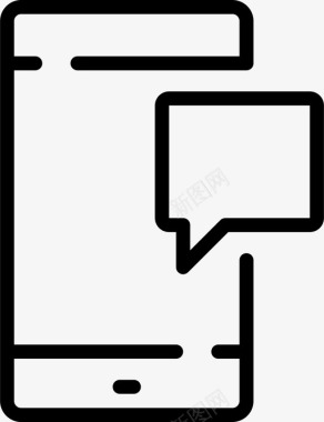 网络聊天联系人手机图标图标
