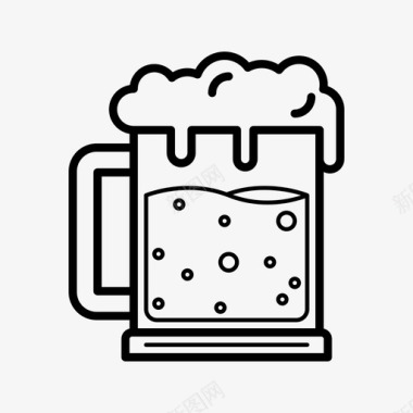 啤酒酒精啤酒壶图标图标