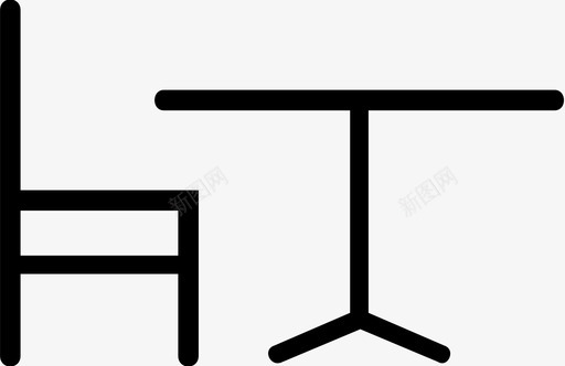 椅子餐桌晚餐图标图标