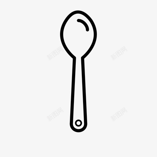 厨房用具木勺图标svg_新图网 https://ixintu.com 厨房用具 木勺