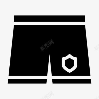 短裤足球球衣图标图标