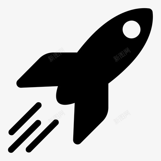 火箭船发射航天飞机图标svg_新图网 https://ixintu.com 发射 宇宙飞船 火箭船 航天飞机