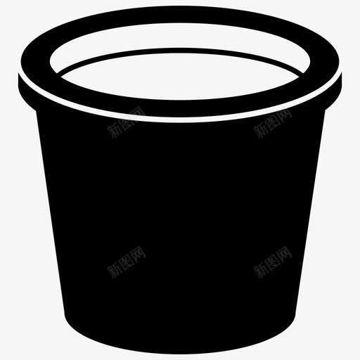 盆桶容器图标svg_新图网 https://ixintu.com 容器 干净 桶 盆 花园盆 花盆
