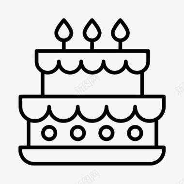 生日蛋糕糖果甜点图标图标