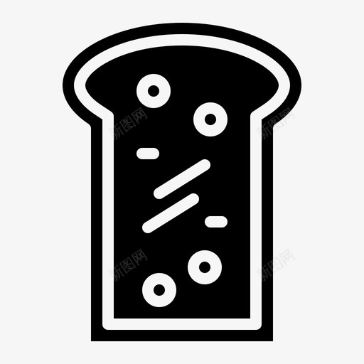 吐司面包房面包图标svg_新图网 https://ixintu.com 吐司 咖啡厅固体 面包 面包房