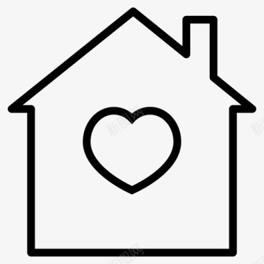 住房建筑外部家庭图标图标
