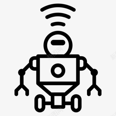 机器人互联网物联网图标图标