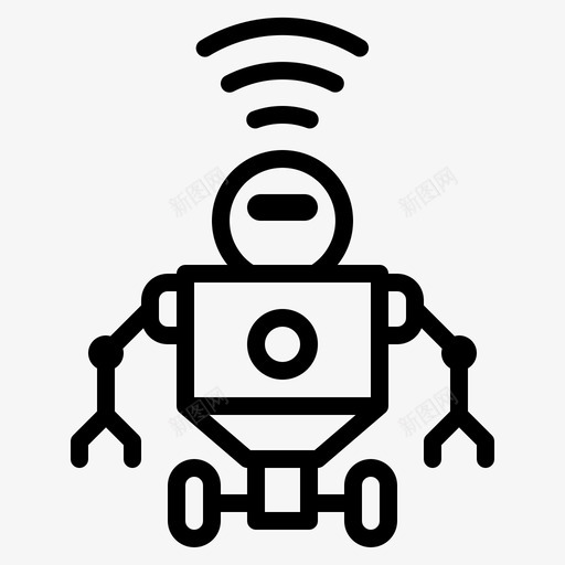 机器人互联网物联网图标svg_新图网 https://ixintu.com wifi 互联网 机器人 物联网 物联网概述