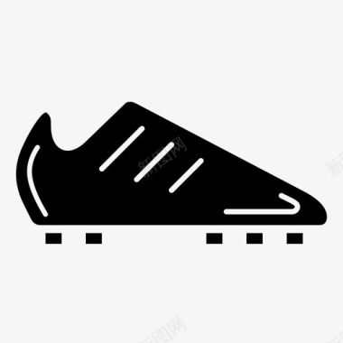 足球鞋鞋钉脚图标图标