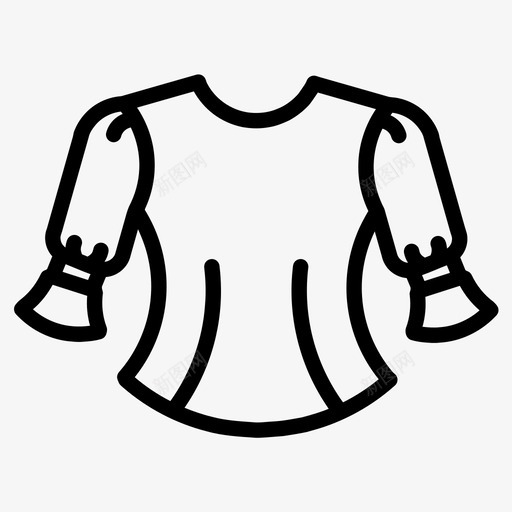 上衣衣服服装图标svg_新图网 https://ixintu.com 上衣 时装 服装 衣服 衬衫 袖子 袖子类型
