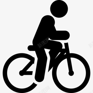 自行车交通工具玩耍图标图标