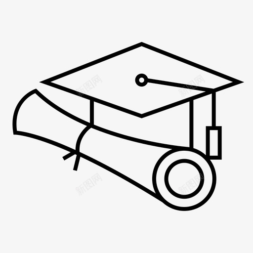 学位文凭毕业图标svg_新图网 https://ixintu.com 学位 学校 抵押贷款 文凭 毕业