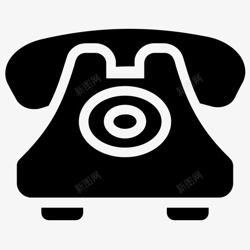 座机通话通讯图标svg_新图网 https://ixintu.com 创业和新业务字形图标 座机 电话 通讯 通话