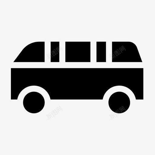旅行公共汽车货车图标svg_新图网 https://ixintu.com 公共汽车 旅行 货车 车辆