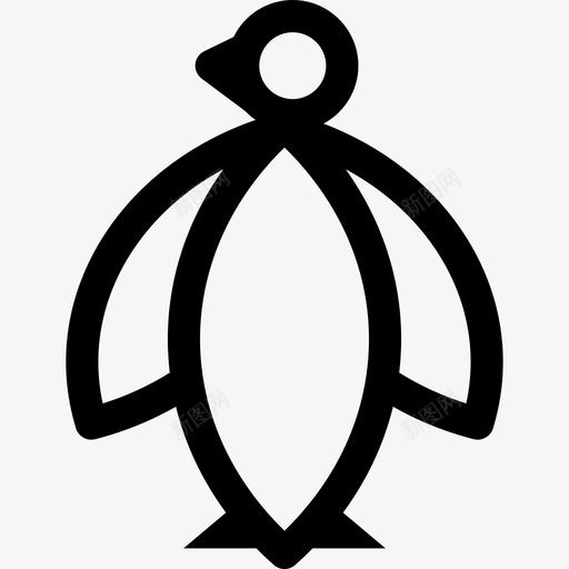 企鹅动物小动物图标svg_新图网 https://ixintu.com 企鹅 动物 小动物
