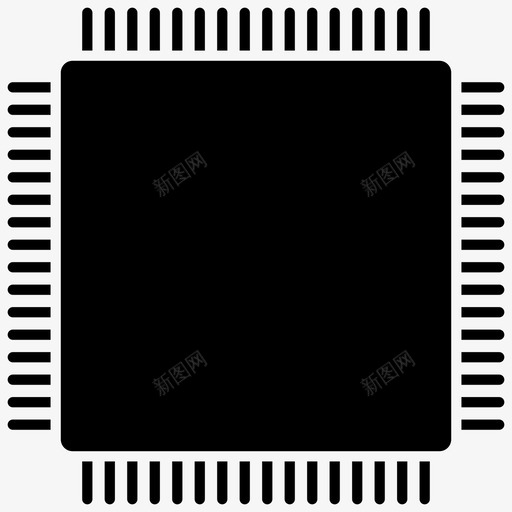 微控制器微处理器电子器件图标svg_新图网 https://ixintu.com 微处理器 微控制器 电子器件