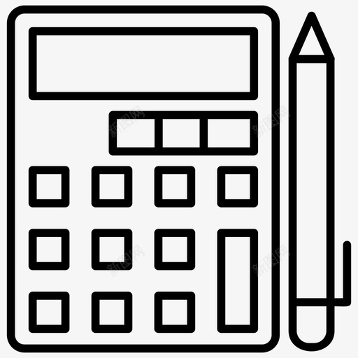 计算会计估计图标svg_新图网 https://ixintu.com 会计 估计 数学 计算 购物和商业线图标