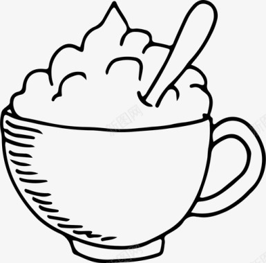 一杯咖啡盘子热饮图标图标