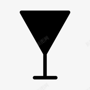 鸡尾酒饮料酒杯图标图标