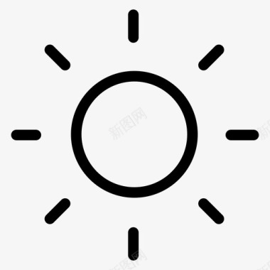 太阳光线图标图标