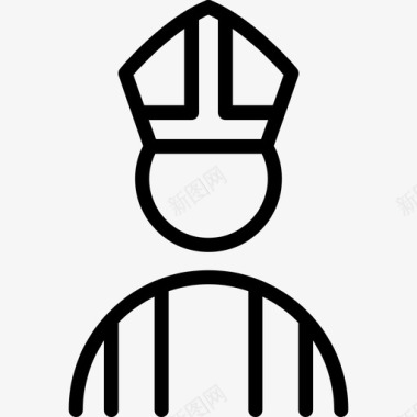 天主教教皇人民基督教图标图标