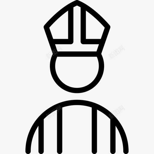天主教教皇人民基督教图标svg_新图网 https://ixintu.com 人民 基督教 天主教教皇
