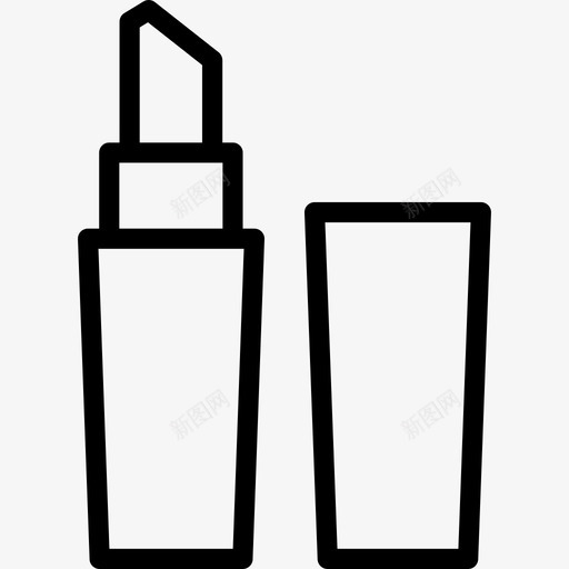 口红护理香膏图标svg_新图网 https://ixintu.com 化妆品概述 口红 护理 胭脂 香膏