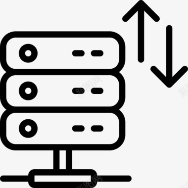带宽数据数据存储图标图标