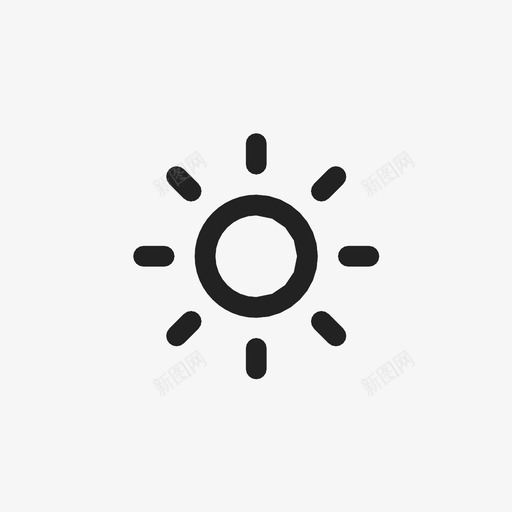太阳天气预报炎热图标svg_新图网 https://ixintu.com 天气 天气预报 太阳 晴朗 炎热