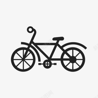 自行车轮胎车辆图标图标